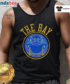 Golden State Warriors 2025 logo tank top celebrating the team's win, perfect for fans in the Bay Area.