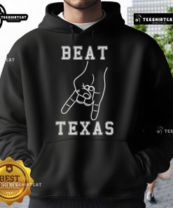 Nice Horns Down Beat Texas Football Hoodie in navy, featuring a bold design perfect for game day attire.