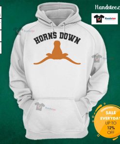 Stylish Nice Horns Down Hoodie featuring a bold graphic design, perfect for casual wear and showing team spirit.
