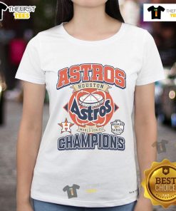 Stylish Houston Astros ladies tee with 'You Only Live Once, Live It as an Astros Fan' slogan, perfect for game day.