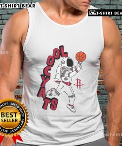 Stylish Houston Rockets tank top featuring Staycool mascot, perfect for NBA fans and game day essentials.