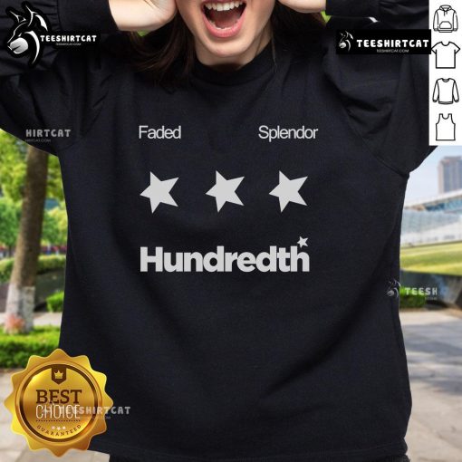 Nice Hundredth Faded Splendor Stars Sweatshirt in soft fabric, featuring a stylish star print for a trendy look.
