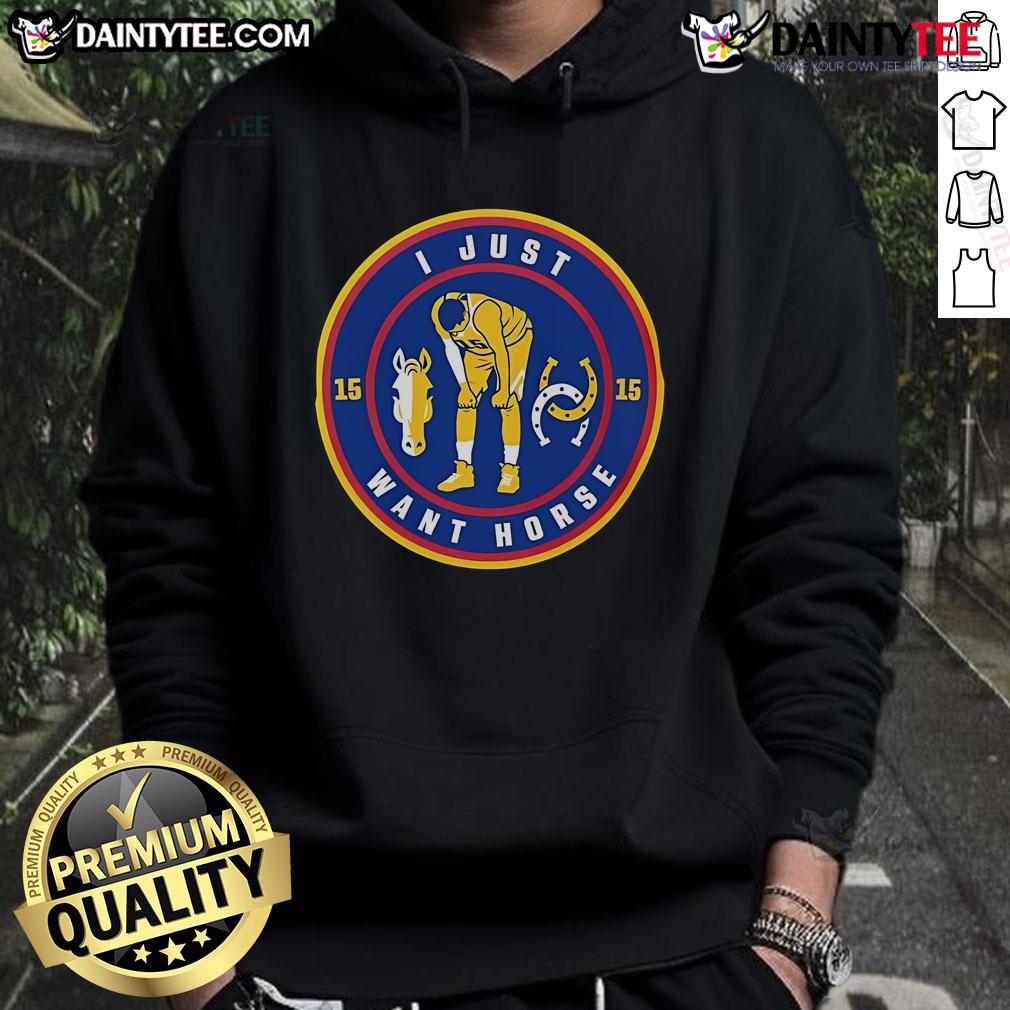 Nice I Just Want Horse Nikola Jokic Hoodie Cozy Nikola Jokic hoodie featuring a 'Nice, I Just Want Horse' design perfect for Denver Nuggets fans and basketball lovers.