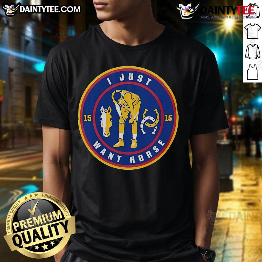 Nice I Just Want Horse Nikola Jokic T Shirt Nice I Just Want Horse Nikola Jokic T-Shirt featuring a graphic design celebrating the NBA star and his iconic phrase.