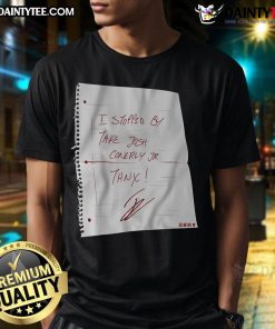 Josh Conerly Jr. Thank You T-Shirt design showcasing a stylish graphic, perfect for fans and supporters of Josh Conerly Jr.
