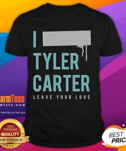 Alt Text: Nice I Tyler Carter Leave Your Love T-Shirt featuring vibrant graphics and stylish design for fans.