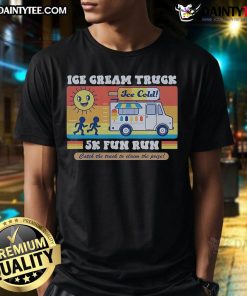 Alt Text: Nice Ice Cream Truck 5K Fun Run t-shirt design featuring vibrant graphics and catchy slogan to claim the prize.