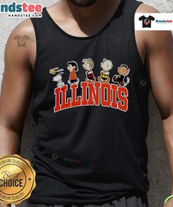 Stylish Nice Illinois Arch Snoopy tank top featuring a vibrant design, perfect for casual summer wear.