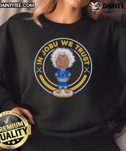 Nice In Jobu We Trust Louis hockey sweatshirt featuring a stylish design for fans of the sport.