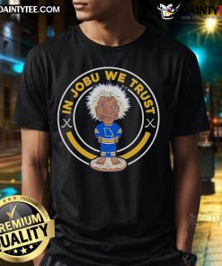 Nice In Jobu We Trust Louis Hockey T-Shirt featuring a bold graphic design, perfect for hockey fans and casual wear.