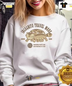 Cozy Nice Incognito Travel Mode Sweatshirt in stylish gray, perfect for comfortable travel and casual outings.