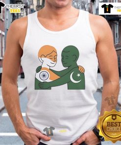India-Pakistan Peace No War Tank Top featuring a bold design promoting harmony and unity between nations.