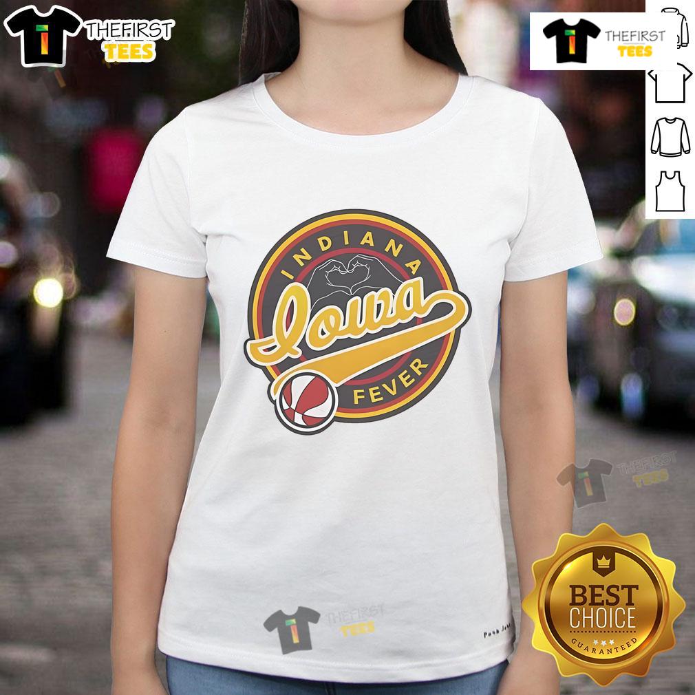Nice Indiana Fever Iowa Ladies Tee Nice Indiana Fever Iowa ladies tee featuring vibrant team colors and logo, perfect for fans and casual wear.