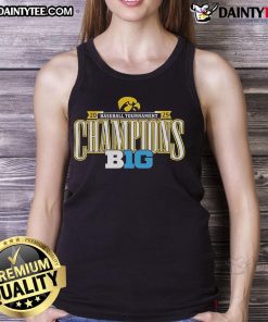 Nice Iowa Hawkeyes 2025 Big Ten Conference Baseball Champions tank top showcasing team pride and stylish design.