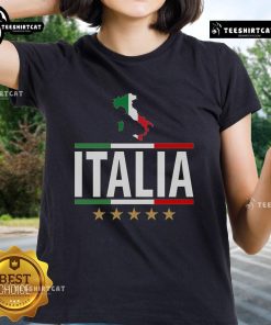 Nice Italia Italy Soccer Football Champions Ladies Tee showcasing vibrant design for female soccer fans.