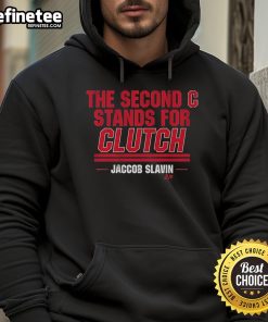 Nice Jaccob Slavin The Second C Stands For Clutch Hoodie in stylish design, perfect for fans of hockey and sports apparel.