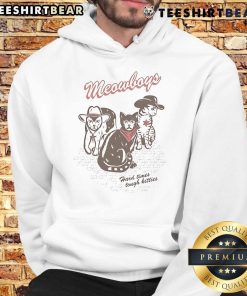 Cool Nice Joywave Meowboys Tough Kitties hoodie featuring a playful cat design, perfect for cozy style and feline lovers.