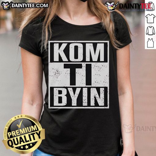 Alt Text: Nice Kaj Kom Ti Byn Ladies Tee featuring a stylish design, perfect for casual wear and trendy outfits.