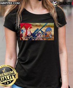 Nice Kamina X Yoko Okay ladies tee featuring a cool sniper rifle design with bullets for a stylish look.