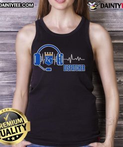Stylish Kansas City Royals dispatcher tank top featuring vibrant team colors and logo, perfect for game day.