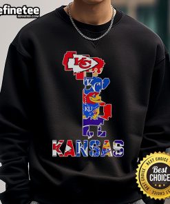 Nice Kansas State sports map sweatshirt featuring vibrant graphics and comfortable fit, perfect for fans and casual wear.