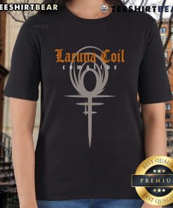 Nice Lacuna Coil Comalive Milan ladies tee featuring stylish design and vibrant colors for fans of the band.