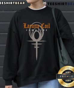 Nice Lacuna Coil Comalive Milan sweatshirt featuring stylish design, perfect for fans of the band and cozy fashion.