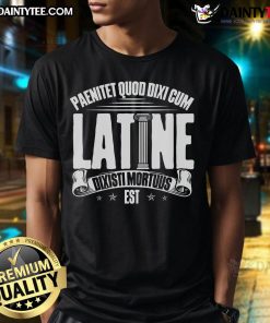 Nice Latin School T-Shirt featuring Roman culture and a classic Latin saying, perfect for language enthusiasts.