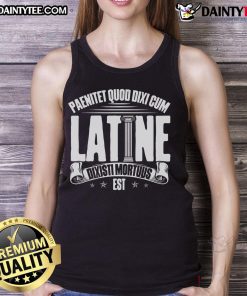 Stylish manual Latin tank top featuring a classic Latin saying, celebrating Roman culture at Nice Latin School.