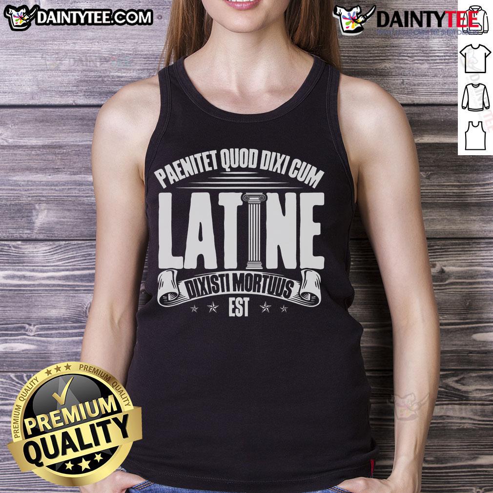 Nice Latin School Roman Culture Latin Saying Manual Latin Tank Top Stylish manual Latin tank top featuring a classic Latin saying, celebrating Roman culture at Nice Latin School.