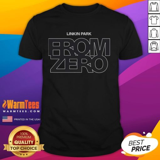 Stylish Linkin Park From Zero T-Shirt featuring iconic band logo and vibrant design perfect for fans and collectors.