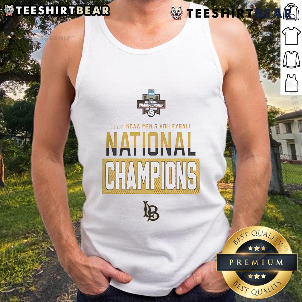 Nice Long Beach State Ncaa Men'S Volleyball 2025 National Champions Tank Top Nice Long Beach State NCAA Men's Volleyball 2025 National Champions tank top featuring team colors and logo.