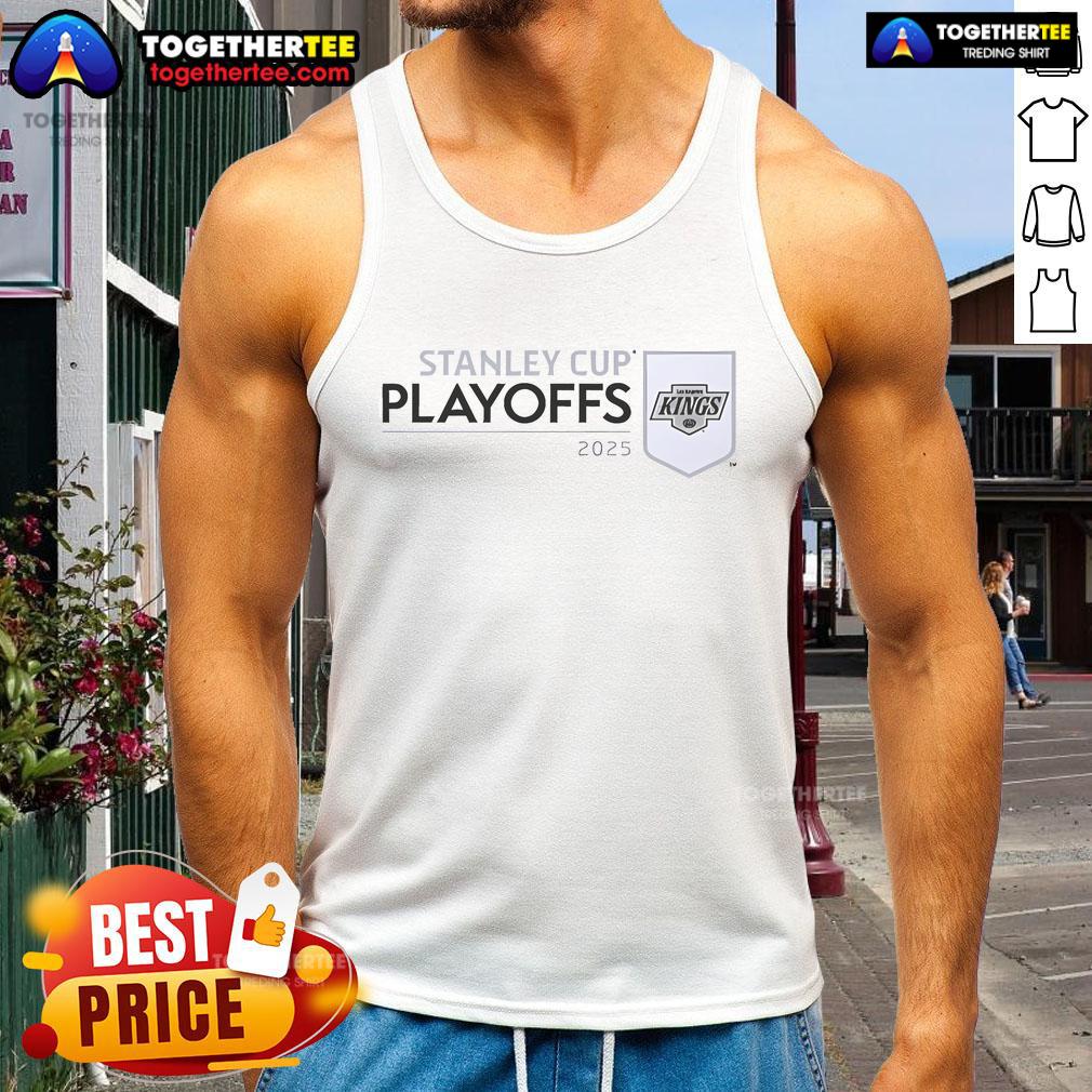Nice Los Angeles Kings 2025 Nhl Stanley Cup Playoffs Champions Tank Top Los Angeles Kings 2025 NHL Stanley Cup Playoffs Champions tank top featuring team colors and logo.