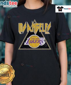 Stylish Nice Los Angeles Lakers Angus ladies tee in purple, perfect for fans supporting their team in comfort and style.