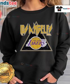 Stylish Nice Los Angeles Lakers Angus sweatshirt featuring vibrant team colors and logo, perfect for Lakers fans.