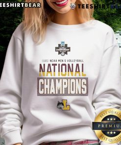 Nice Loyola Ramblers NCAA Men's Volleyball 2025 National Champions sweatshirt featuring team colors and logo.