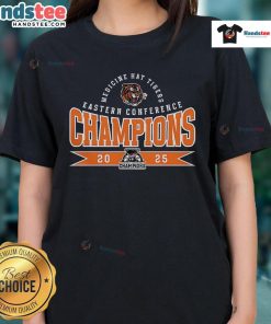 Nice Medicine Hat Tigers Eastern Conference Champions 2025 ladies tee showcasing team pride and stylish design.