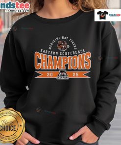 2025 Nice Medicine Hat Tigers Eastern Conference Champions sweatshirt showcasing team pride and vibrant colors.