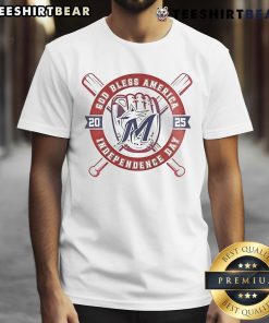 Nice Miami Marlins Happy 4th of July 2025 Baseball T-Shirt featuring vibrant colors and festive design for fans.