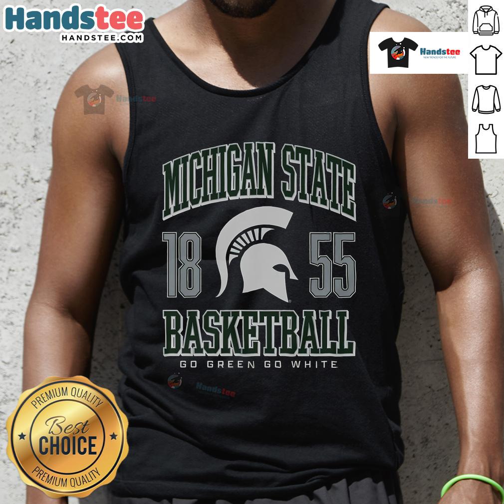 Nice Michigan State Spartans Basketball Tank Top Stylish Nice Michigan State Spartans basketball tank top featuring team colors and logo, perfect for game day.
