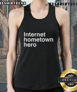 Alt Text: Stylish Nice Mico Internet Hometown Hero tank top displayed on a mannequin, showcasing vibrant colors and trendy design.