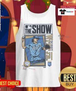 Stylish Nice MLB The Show Royals Bobby Witt Jr. tank top, perfect for baseball fans and summer wear.