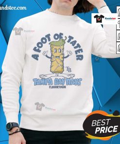 Nice MLB X Flavortown Tampa Bay Rays sweatshirt featuring vibrant team colors and stylish design for fans.