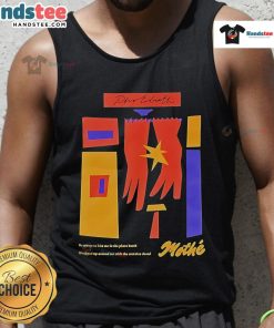 Abstract tank top from Nice Mother featuring vibrant colors, perfect for summer fashion and stylish photo booth sessions.
