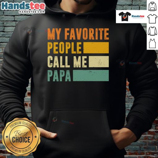 Nice My Favorite People Call Me Papa hoodie in navy blue, perfect gift for grandfathers and family gatherings.