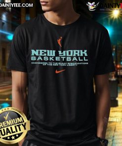 Nice New York Basketball T-Shirt designed for New York Liberty fans, showcasing team colors and logo.