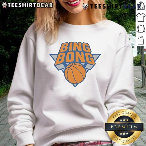 Cozy Nice New York Knicks Bing Bong Sweatshirt featuring vibrant team colors and logo, perfect for fans.
