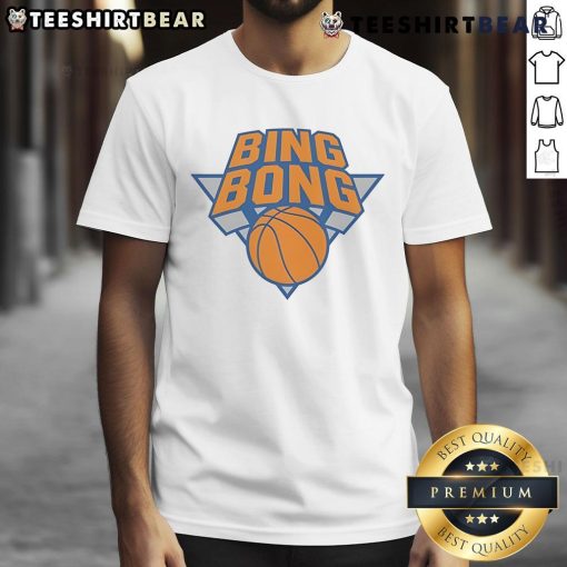 Nice New York Knicks Bing Bong T-Shirt featuring vibrant graphics and comfortable fit, perfect for Knicks fans.
