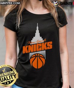 Nice New York Knicks Eastern Conference Final logo on a stylish ladies tee, perfect for basketball fans.
