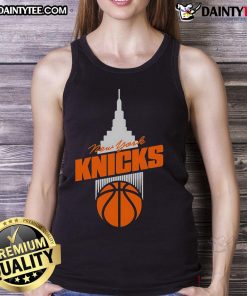 Stylish New York Knicks Eastern Conference Final logo tank top design featuring vibrant team colors and graphics.